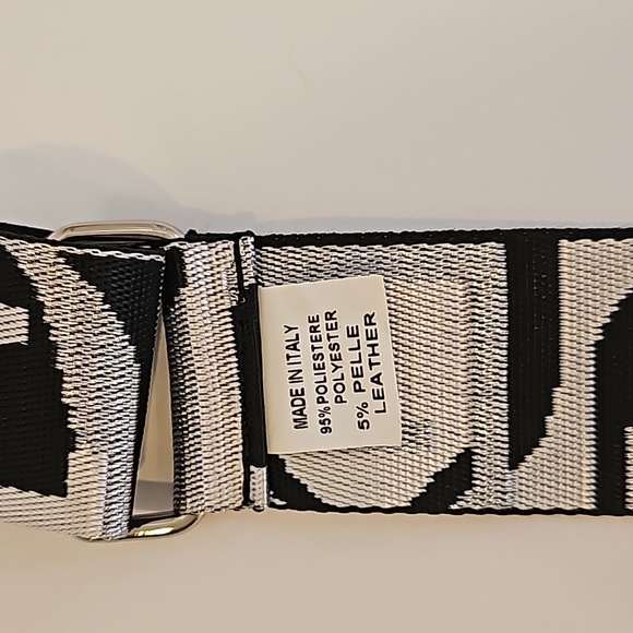 Jacquard Adjustable Shoulder Strap Bag Accessories Black Grey - Picture 4 of 8